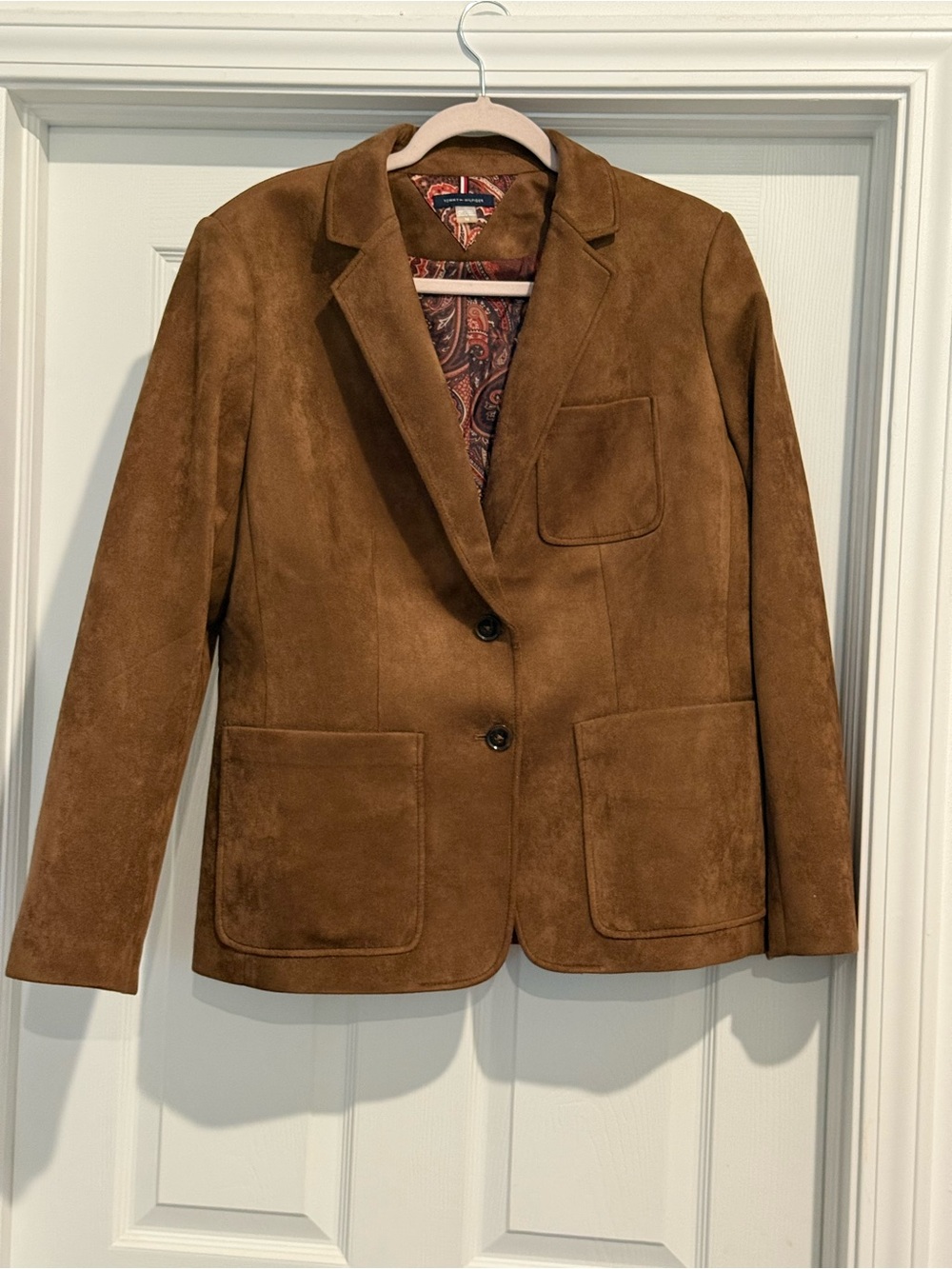 Tommy Hilfiger Brown Suede Blazer Jacket